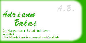 adrienn balai business card